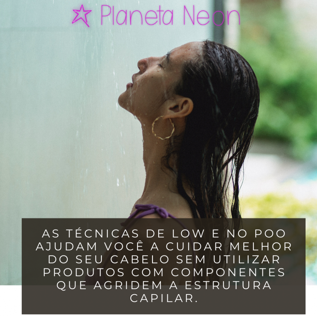 lavar o cabelo com shampoo low poo